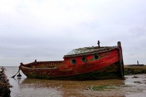 Wrecked old Fishing Boat