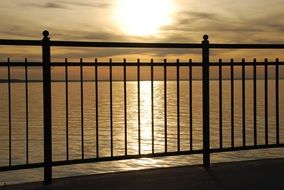 The fence at the Baltic Sea