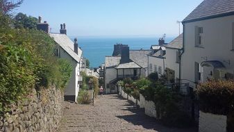 english village on the coast, devon