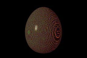 brown painted easter egg