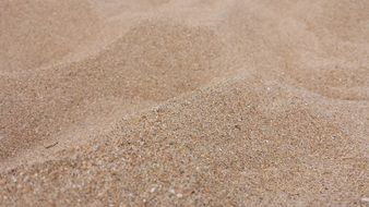 Sand on the beach in summer