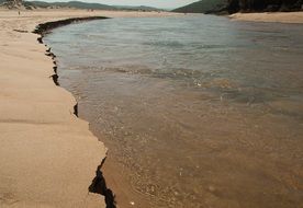 Sea Beach Sand Erosion Tide