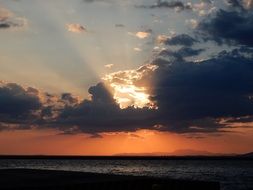 sunset in Patras, Greece