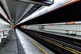 empty metro station