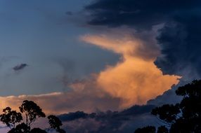 golden sunset in Australia