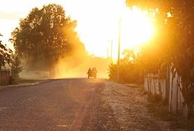 Fog Cart Sunset