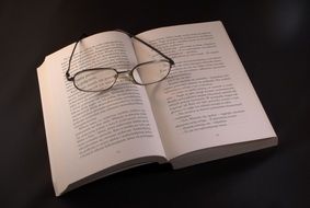 picture of the book and glasses
