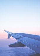 wing of aircraft view from the window of the aircraft
