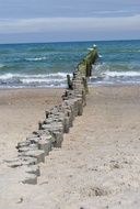 coast of the baltic sea on a clear sunny day