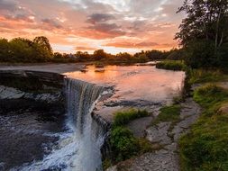 Falls Iguazu Sunset Brazil