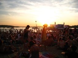 Crowded Strandbad Wannsee