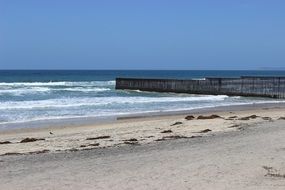 Beautiful landscape with the beach of Tijuana