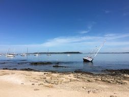 Sinking Sailboat Ocean Sea