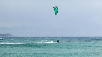 kite surfer on the makronissos beach