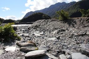 Glacier in New Zealand
