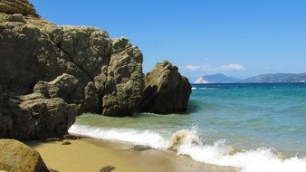 wild beach in Skiathos