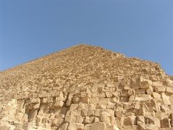 Egyptian pyramid near view