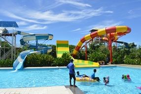water slide in indonesia