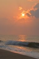 sunrise over the Montauk coast