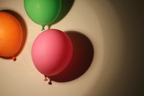 three balloons for celebration