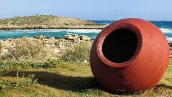 traditional pottery on the Nissi Beach