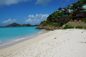 bright turquoise water on a caribbean beach