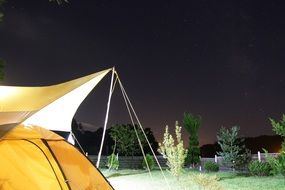 Picture of Camping at night time