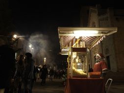 Santa Claus trade in the Christmas market