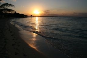 Sunset Beach Evening Sky