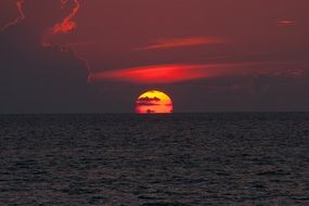 India Rocks Sunset