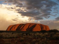 Landscape of the Ayers Rock Uluru