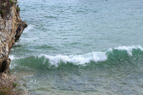 Wavy sea