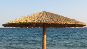 Umbrella on the beach in summer