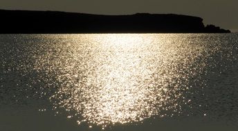 Picture of the sunlight on a sea water