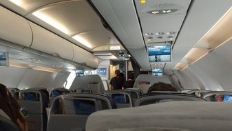 cabin of a airplane for travel