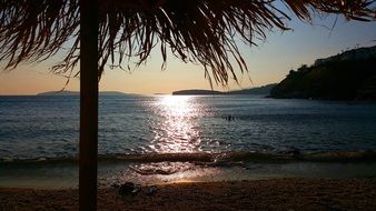 landscape of sea Beach in Andros