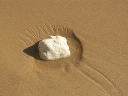 big white Stone on the Beach