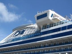 Cruise Ship Diamond Princess close-up