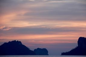 sunset in Thai islands