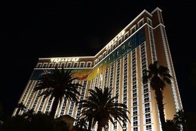 casino in hotel in night las vegas