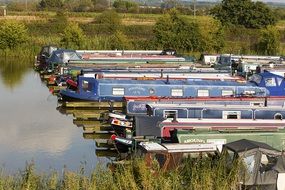 Picture of boats on a canal