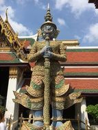 statue of a guard near the Thailand palace