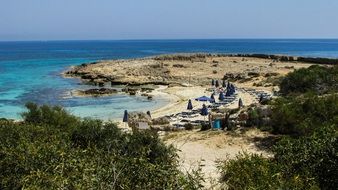 sandy beach in cyprus bay