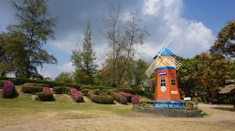 mesmerizing wood windmill