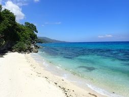 white sand beach in Cebu