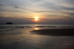 sunset over kho chang island