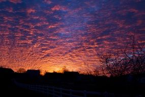 orange twilight sky