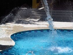 blue still Pool Water