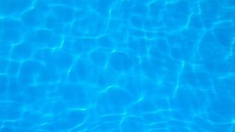 blue pool water close up