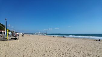 panoramic view of bournemouth beach